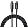 Кабель Baseus Cable USB-C to USB-C Tungsten Gold 240W 3m Black (CAWJ040201)