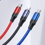 Кабель Usams USB/USB-C Cable to Lightning/microUSB/USB-C Triple Head 3in1 1.2m Black (US-SJ549): Длина 1.2 м