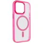 Чехол для iPhone Epik TPU Iris with MagSafe Crimson for iPhone 14: Цвет розовый