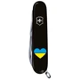 Мультитул Victorinox Climber Ukraine 91мм/14 функций/черный /Сердце сине-желтое (1.3703.3_T1090u): Количество функций 14