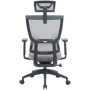 Офісне крісло OfficePro Elegant (OC600-B-DG-DG): Матеріал оббивки Тканина, З сіткою