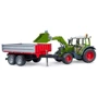 Автомодель Bruder Трактор Fendt Vario 211 з переднім навантажувачем та причепом (02182): Комплектація одна модель