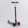 Самокат MAXI "Best Scooter" пластмассовый, 4 колеса PU, СВЕТ, трубка руля алюминиевая (101921)