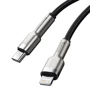 Кабель Baseus Cable USB-C to Lightning PD 20W Cafule Metal 1m Black (CATLJK-A01) фото 3