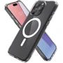 Чехол для iPhone Spigen Ultra Hybrid MagFit Frost Clear (ACS06580) for iPhone 15 Pro Max: Материалы поликарбонат и полиуретан