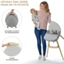 Стульчик для кормления KinderKraft Fini 2 Grey (Hnrt_4819) фото 5