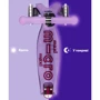 Самокат Micro серии Maxi Deluxe Glow LED Пурпурный (MMD367): Материал колес полиуретан