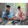 Картина по номерам Brushme Балерины с котёнком 40x50 см (BS51984)