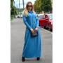 Платье FLFashion Амели ХПА 3122 46 голубое повседневное длинное макси: Состав Эластан, Полиэстер
