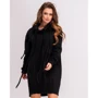 Платье ISSA PLUS 11166 42 черное спортивное до середины бедра