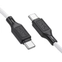 Кабель Hoco Cable USB-C to USB-C X90 3A 60W 1m White: Довжина 1 м