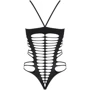 Сексуальное боди с вырезами Obsessive B122 black S/M/L