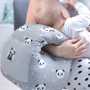 Подушка Papaella Mini Панда для кормления, серая, 30х28х30 см (8-31999) фото 11