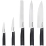 Набор кухонных ножей Набор ножей с подставкой KitchenAid Classic, 5 предметов и точилки (KE5PSTANOBG)