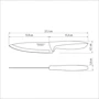 Нож поварской Tramontina Plenus light grey Chef 15.2 см (23426/136): Рукоятка Полипропилен