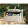 Лавка-ящик для зберігання Keter Eden Bench 265 л світлий беж (7290103653422): Конструкція Стационарная