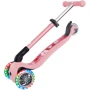 Самокат GLOBBER серии JUNIOR FOLDABLE LIGHTS пастельно-розовый с цветами (433-210) фото 9