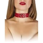 Ошейник Leather Restraints Collar, red