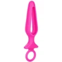 Анальная пробка Pipdream Silicone Groove Probe, 10,25х3,25 см, розовый