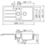 Кухонная мойка SCHOCK FORMHAUS D150 L Moonstone-22 (17166022): Форма Прямоугольная