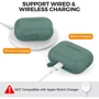Чехол для наушников AhaStyle Silicone Case with strap Midnight Green (X003E46FGX) for Apple AirPods Pro 2 фото 2