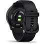 Смарт-часы Garmin Vivomove Sport Black Case and Silicone Band with Slate Accents (010-02566-00): Материал ремешка силикон