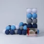 Гирлянда Cotton ball lights на 35 шаров 5,5м, Sailor Blue