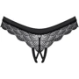 Трусики Obsessive Chemeris crotchless panties Вlack, M/L