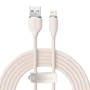 Кабель Baseus USB Cable to Lightning Jelly Liquid Silica Gel 2.4A 2m Pink (CAGD000104)