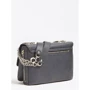 Жіноча сумка через плече Guess G Chain Convertible Xbody Flap чорна (HWVG7739210-BLA): Стать жіночий