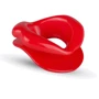 Силіконова капа-розширювач для рота у формі губ / капа-губи XOXO Blow Me A Kiss Mouth Gag - Red
