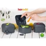 Ланч бокс Herevin Salad Box Grey Mix с приборами (161450-560): Количество отделений 1