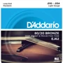 Струна для гитар Струны D`ADDARIO EJ62 MANDOLIN 80/20 BRONZE LIGHT 10-34