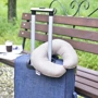 Подушка IDEIA Travel рогалик для путешествий серый/беж 32х32 см (2200004189628): Наполнитель силиконизированное волокно
