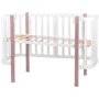 Кровать Babyroom Луна 120x60 набор 80x60 белый / капучино (680870)