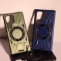 Чехол для телефонов WAVE Iron Grip with Magnetic Ring Blue for Samsung S928 Galaxy S24 Ultra: Цвет синий
