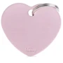 Адреса для тварин My Family BASIC ALUMINUM Серце велике, рожевий (8055960251841): Тип Аксессуары к ошейникам