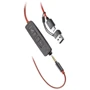Наушники Poly BlackWire C3215 USB-C/A + 3.5mm HS Mono (8X227AA): Тип конструкции накладные
