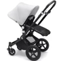 Универсальная коляска 2 в 1 Bugaboo Cameleon 3 Plus Black/ Black - Fresh white, черный с белым капюшоном на черной раме: Ширина шасси 59 см