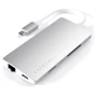 Адаптер Satechi Adapter USB-C to USB-C+RJ45+HDMI+3xUSB3.0 Silver (ST-TCMA2S): Колір сріблястий