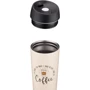 Термокружка Ardesto Coffee Time 450 мл бежевая (AR2645C): Материал корпуса Нержавеющая сталь