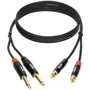 Кабель комутаційний Klotz KT-CJ090 MiniLink Pro Twin Cable Black 0.9 м