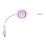 Кабель Baseus USB Cable to Micro USB/Lightning/Type-C Bright Mirror 2 Series 3.5A 1.1m Purple (CAMJ010005) фото 5