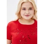 Сукня Luzana Лея 52 червоне повсякденне до середини стегна: Довжина рукава Короткий