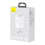 Зарядное устройство Baseus Wall Charger GaN3 Pro 2xUSB-C+USB 65W with USB-C Cable White (CCGP050102) фото 6