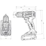 Шуруповерт Metabo ВS 18 L BL (602326500): Тип патрона быстрозажимной