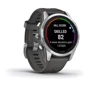 Смарт-часы Garmin Fenix 7S Pro Solar Silver with Graphite Band (010-02776-01): Время работы до 22 дней
