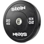 Млинці для штанг і гантель Stein 20 кг бамперний (IR5200-20): Тип Литые (цельные)