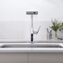 Смеситель для кухни Lefton Waterfall & Pull-Out Kitchen Faucet with Temperature Display-KF2209 Chrome фото 10