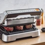 Электрогриль Tefal GC773D30 OptiGrill 2in1: Размеры поверхности, см 30х20